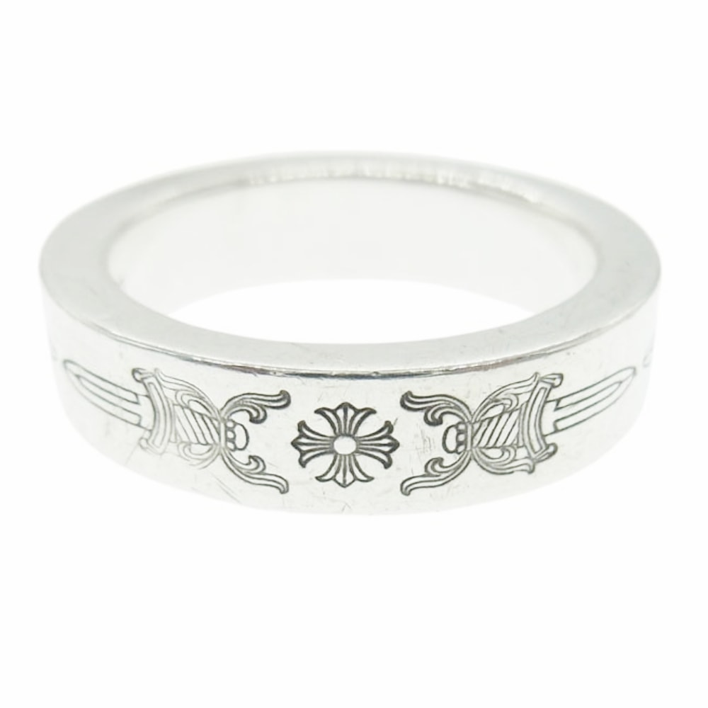 CHROME HEARTS クロムハーツ(原本無) リング 6mm SPACER DAGGER スペーサー ダガー リング 20.5号 シルバー系 JP20.5号【中古】