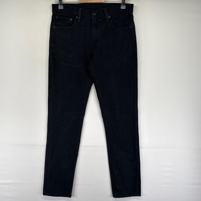 古着 リーバイス Levi's デニム パンツ 511 5ポケット テーパード ジッパーフライ ブラックデニム W30 L32 ブラック系 メンズ