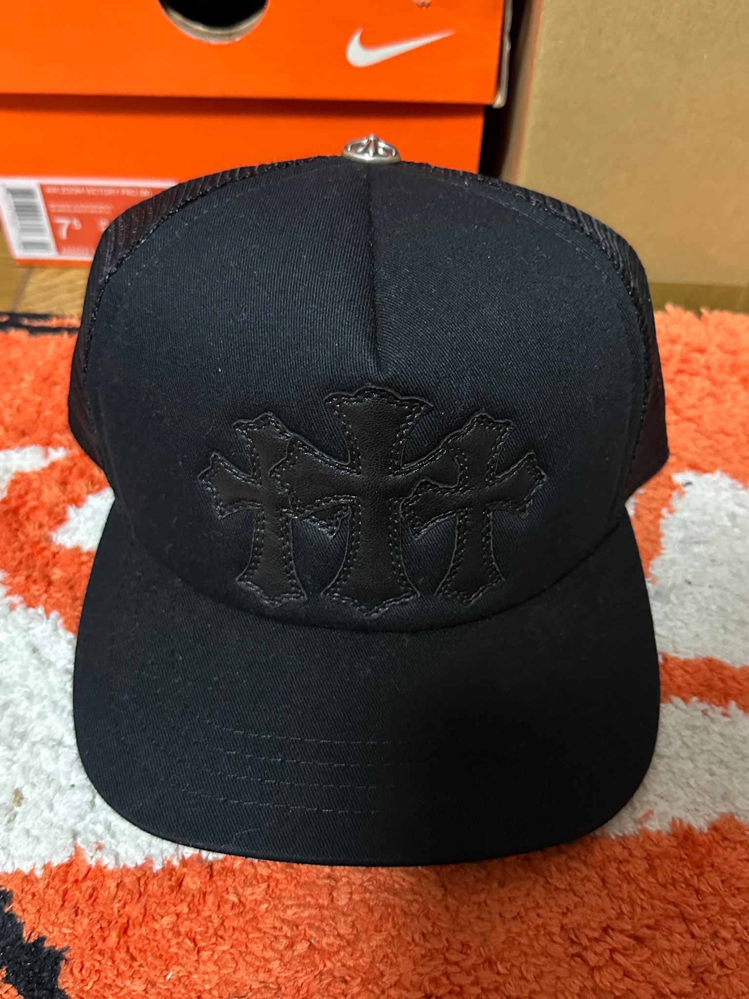 Chrome Hearts Cemetery Trucker Hat "Black"