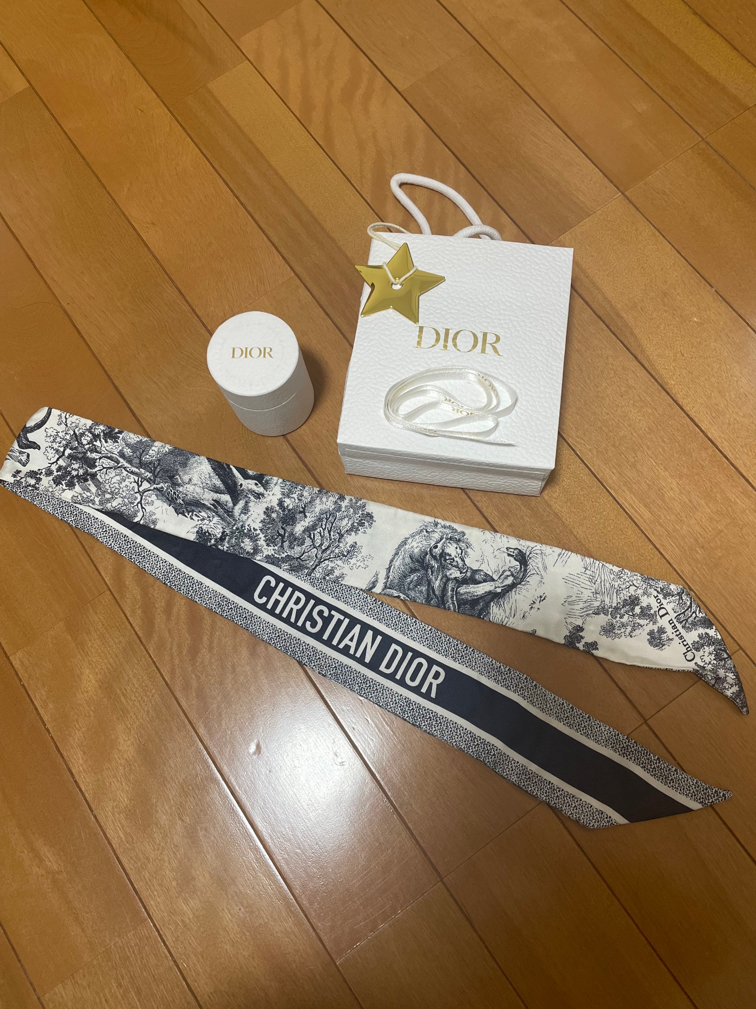 DIOR シルクスカーフ 