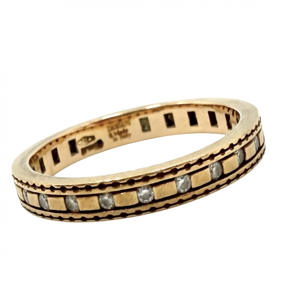 Damiani ダミアーニ 指輪 ベルエポックダイヤリング ジュエリー アクセサリー 18金PG 750 K18ピンクゴールド ダイヤモンド 約6.5号 ゴールド レディース 約2.2g【中古品】