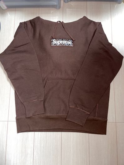Supreme Bandana Box Logo Hooded Sweatshirt "Brown"
