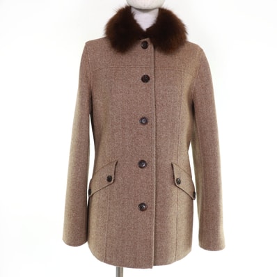 極美品 バーバリーロンドン コート ブラウン系 レディース 40