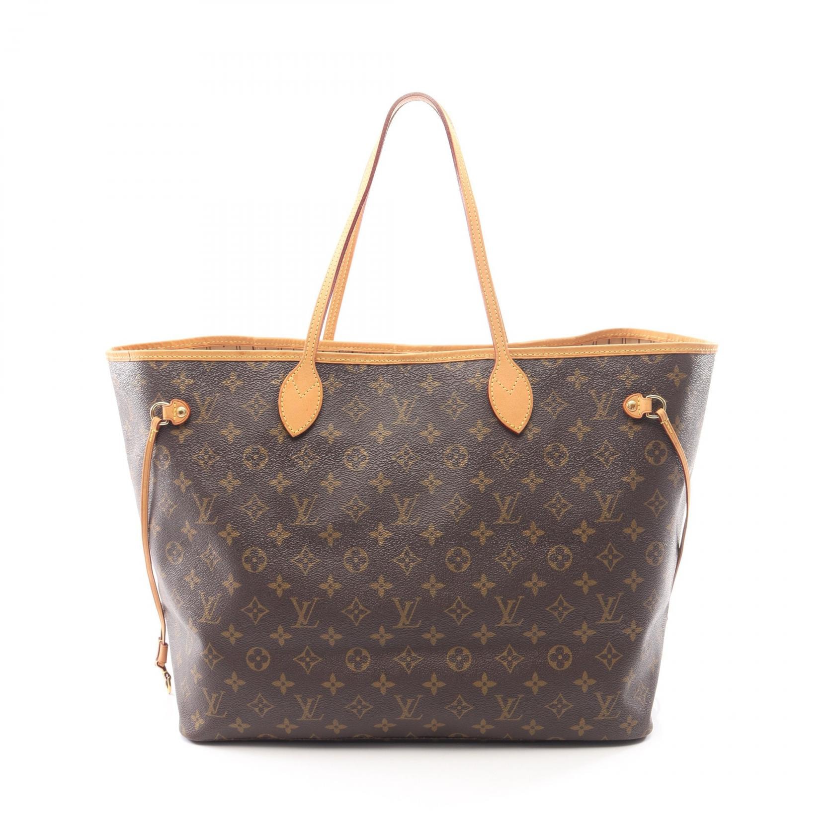 ルイ・ヴィトン LOUIS VUITTON ネヴァーフルGM トートバッグ バッグ PVCコーティングキャンバス レザー モノグラム レディース ブラウン系 M40157 【中古】