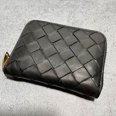 Bottega Veneta Zipped Coin Purse "Nero"