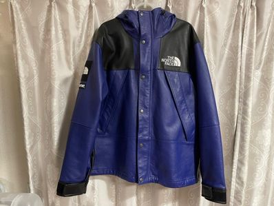 Supreme x The North Face Leather Mountain Parka "Purple"