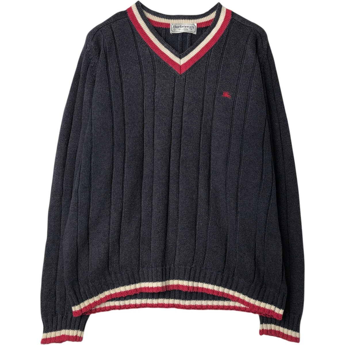古着 バーバリー Burberry's BURBERRY LONDON チルデンニットセーター 6 メンズL相当/eaa627599