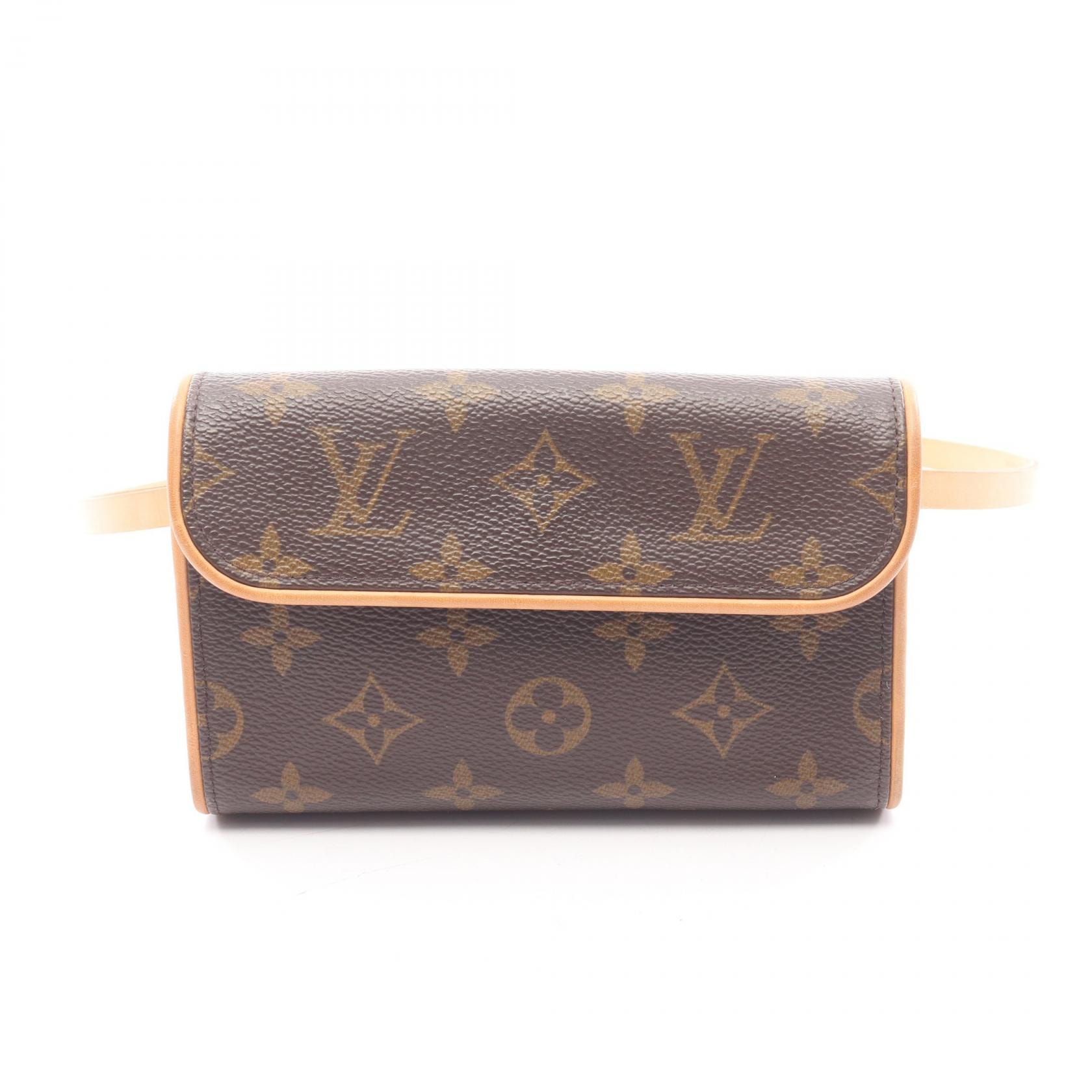 ルイ・ヴィトン LOUIS VUITTON ポシェットフロランティーヌ ウエストバッグ ボディバッグ バッグ PVCコーティングキャンバス レザー モノグラム レディース ブラウン系 M51855 【中古】