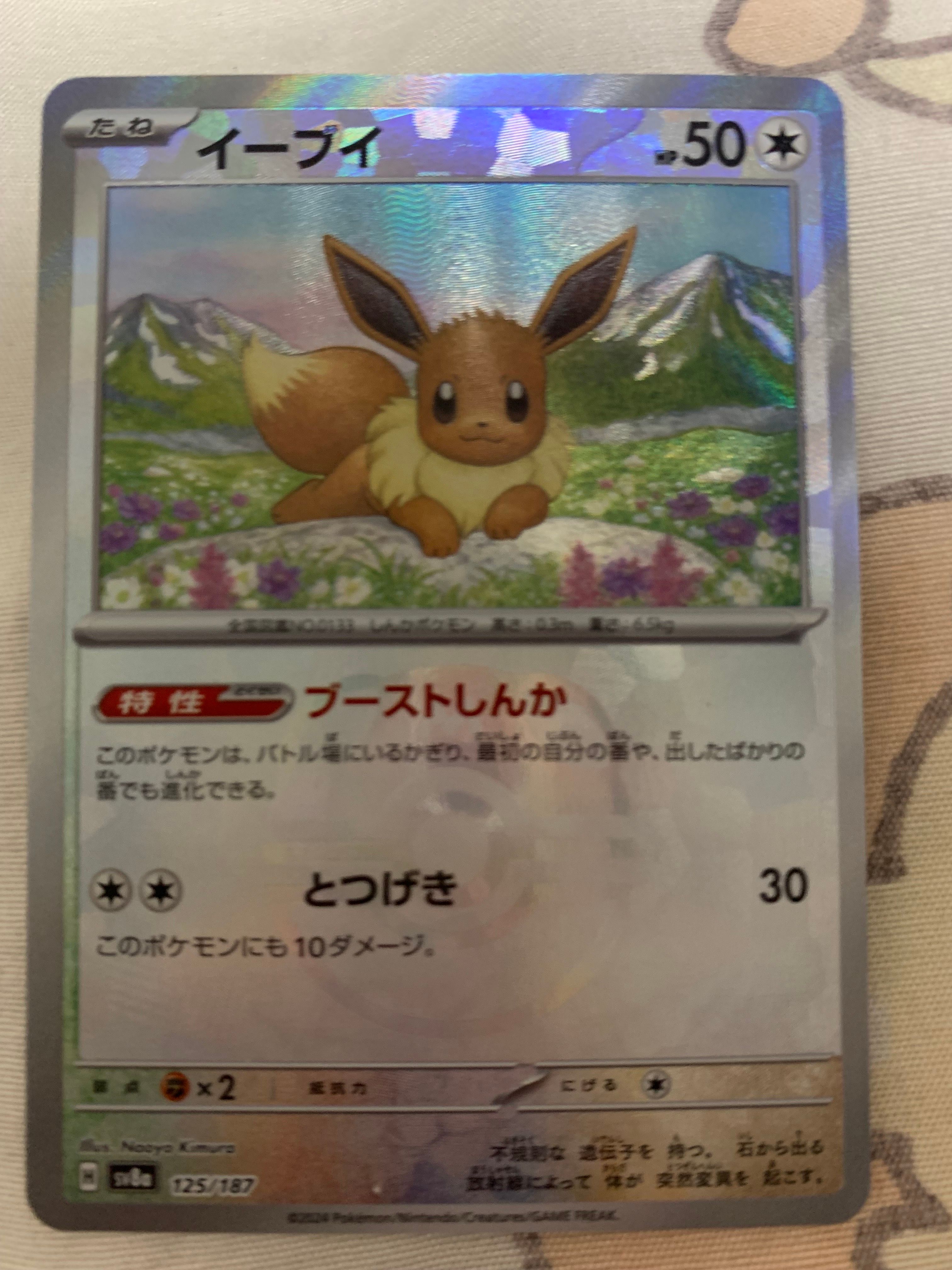 イーブイ :マスターボールミラー [SV8a 125/187](ハイクラスパック「テラスタルフェスex」)