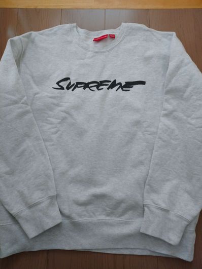 Supreme Futura Logo Crewneck "Grey"