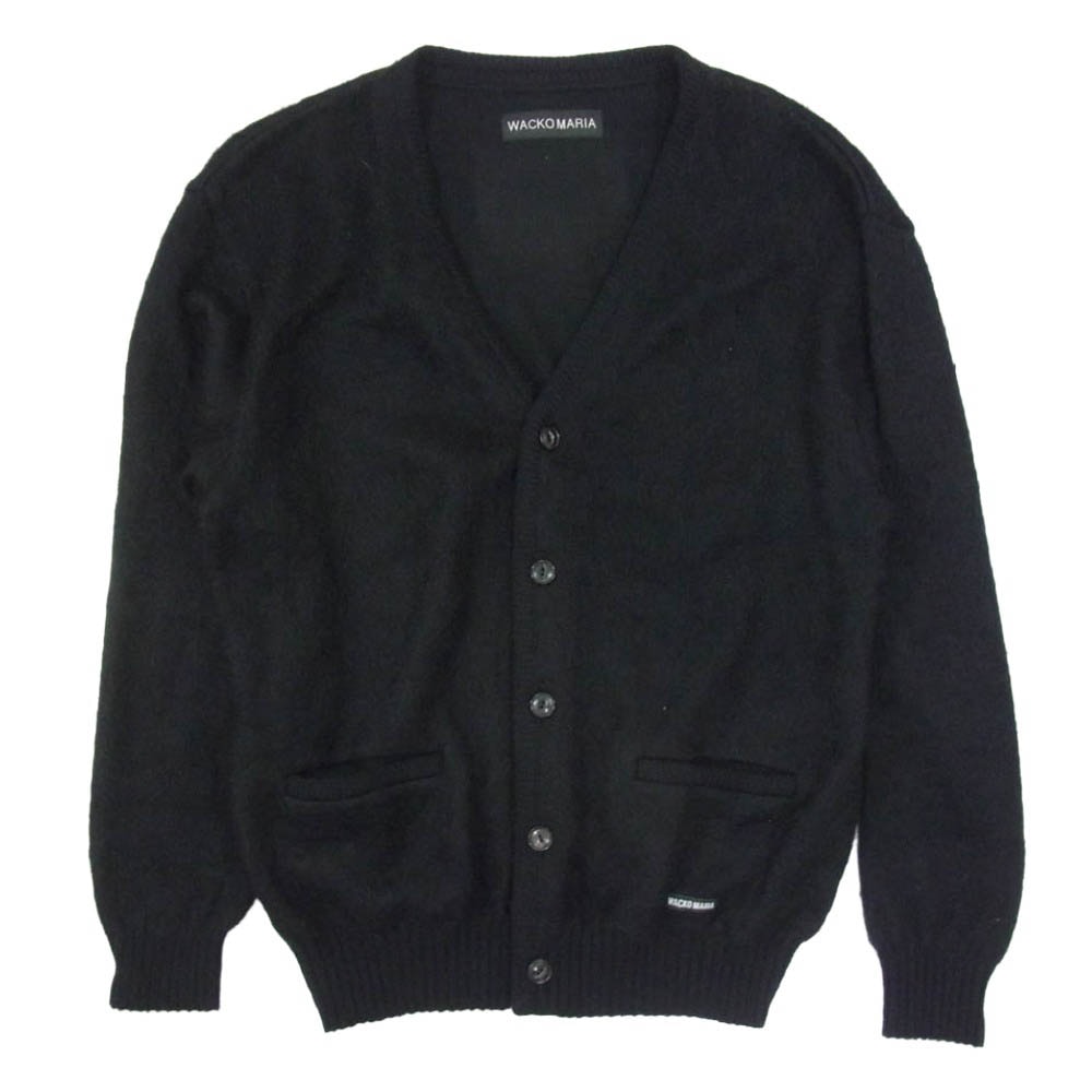 WACKO MARIA ワコマリア 25AW MOHAIR CARDIGAN TYPE-1ミックス ヘビー モヘア カーディガン ブラック系 L【中古】
