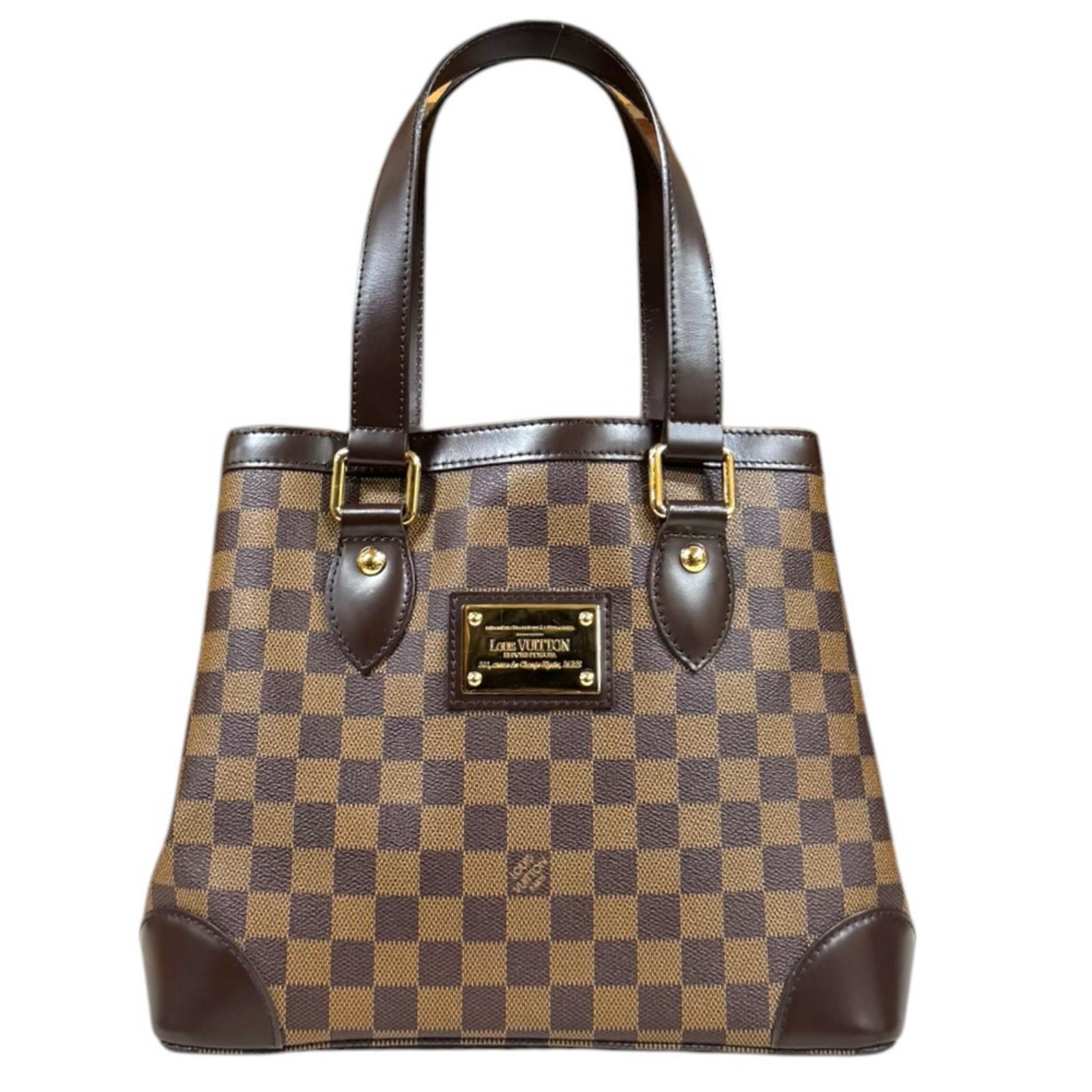 ルイヴィトン ハムステッドPM ダミエ ハンドバッグ ダミエキャンバス N51205 ブラウン レディース LOUIS VUITTON  中古