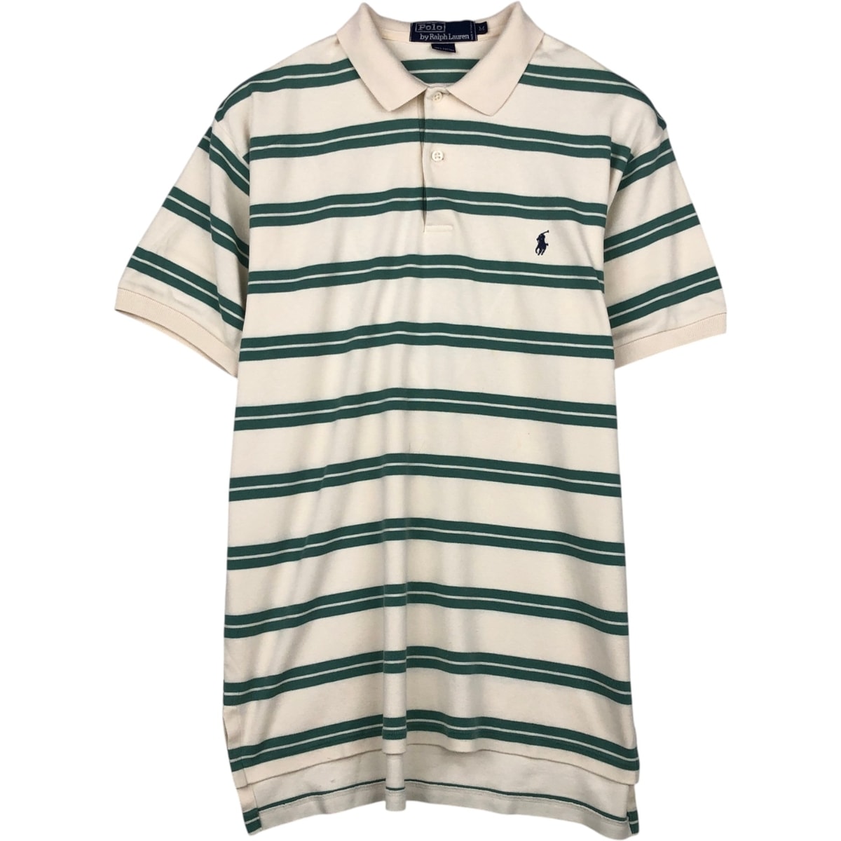 古着 ラルフローレン Ralph Lauren POLO by Ralph Lauren マルチボーダー 半袖 ボーダー ポロシャツ メンズM相当/eaa635147