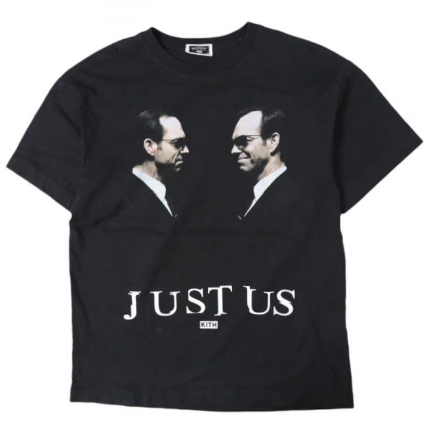 KITH NYC x The Matrix キスニューヨークシティ マトリックス 26SS 別注 The Agent Just Us Tee エージェント・スミス グラフィックプリントTシャツ 26073060010610 XS BLACK 半袖 トップス