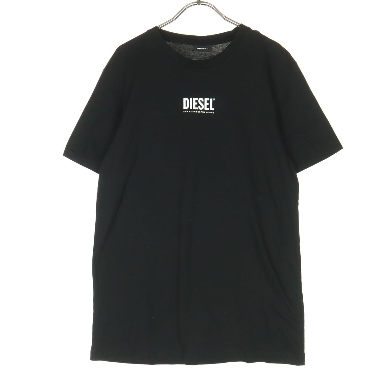 DIESEL ディーゼル ロゴプリント 半袖 Tシャツ M ブラック