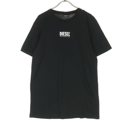 DIESEL ディーゼル ロゴプリント 半袖 Tシャツ M ブラック