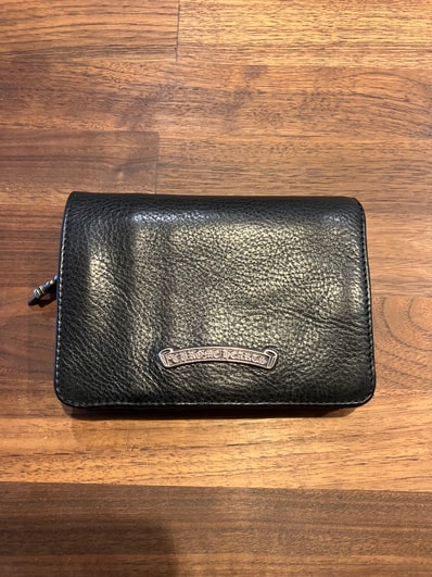 Chrome Hearts Joey by Fold Wallet / Heavy Leather "Black"