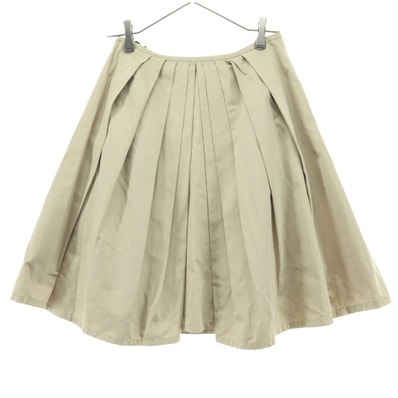 Paul Smith BLACK ポールスミス ブラック ミディ丈 プリーツスカート M ベージュ
