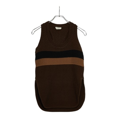 フェンディ ニットベスト サイズ36 ブラウン コットン ナイロン レディース FENDI 【中古】
