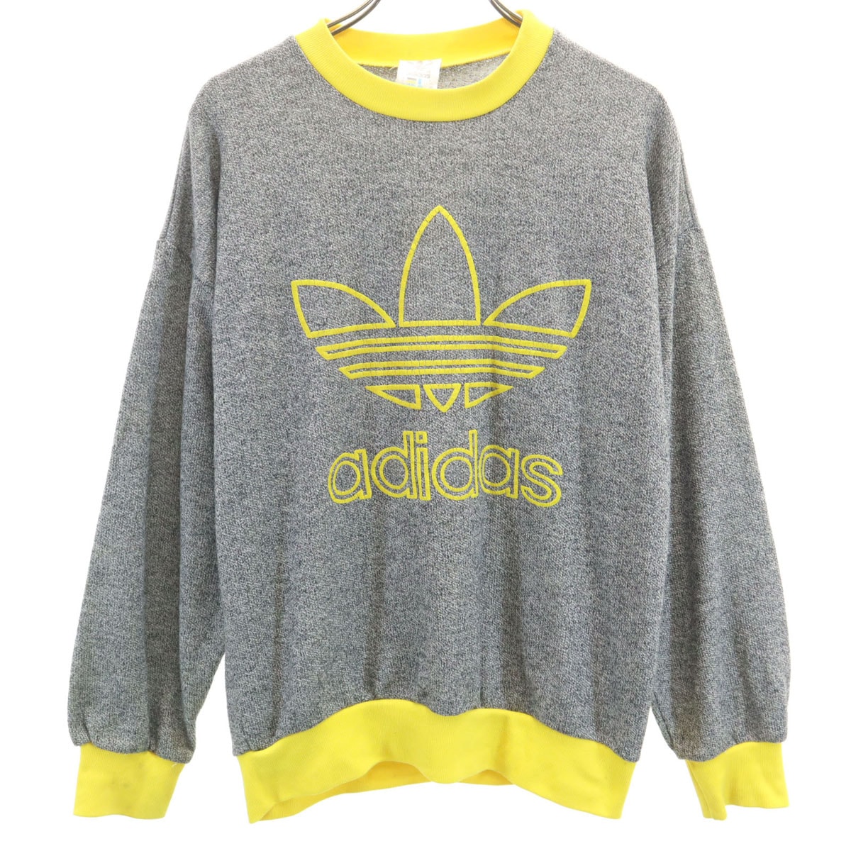 adidas アディダス 80s シンガポール製 ヴィンテージ 長袖 スウェット トレーナー XXS グレー