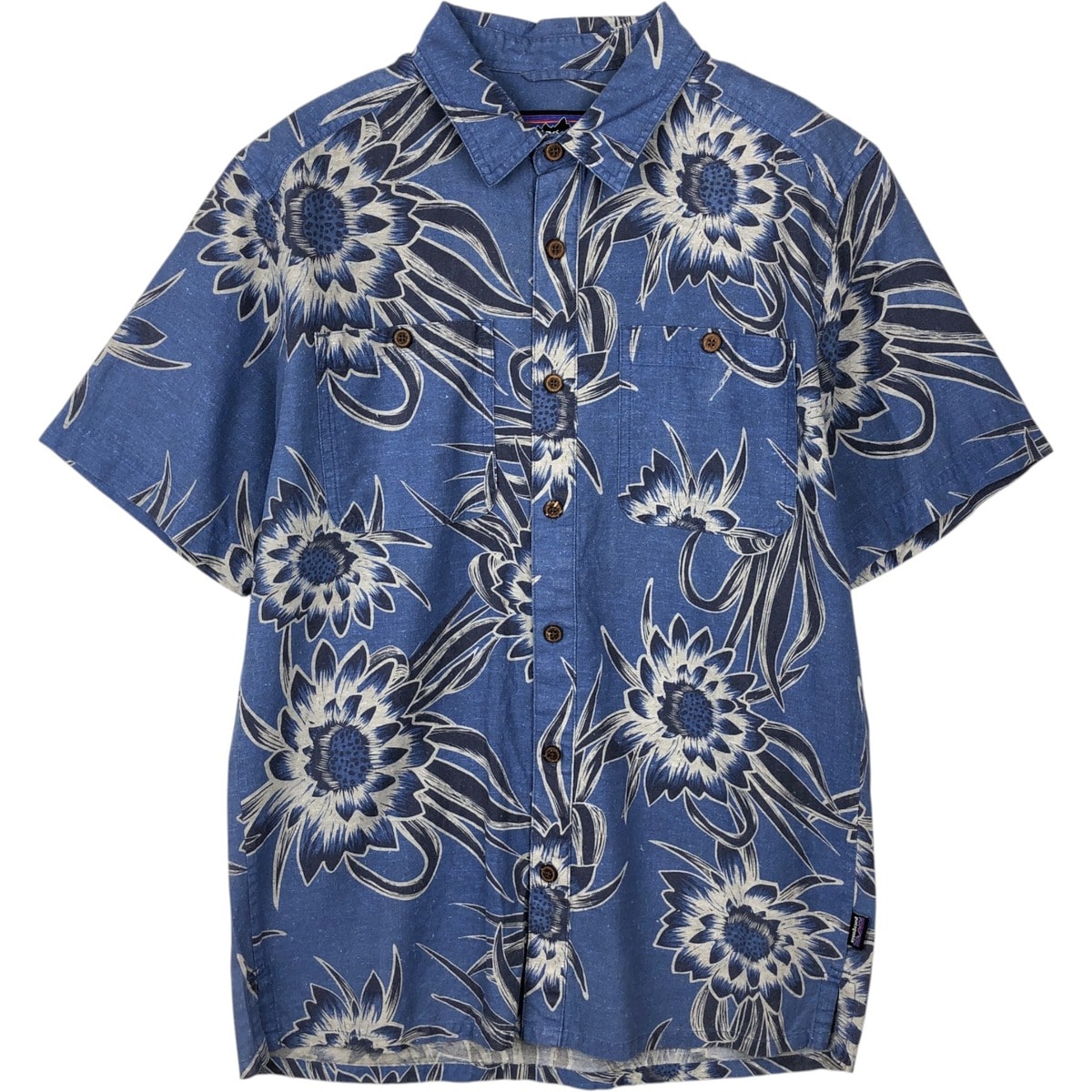 古着 パタゴニア Patagonia バックステップシャツ 53139SP18 総柄 花柄 ハワイアンアロハシャツ メンズS相当/eaa641517