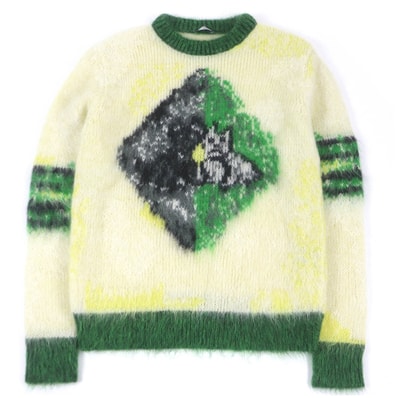 極美品 ディオールオム ピーター・ドイグ
セーター イエロー グリーン メンズ S 143M645CT273