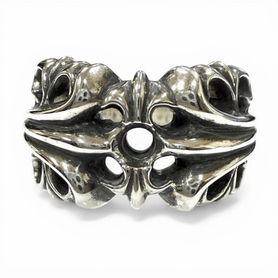 極美品 クロムハーツ リング・指輪 K&T シルバー メンズ JP15号相当