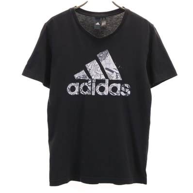 adidas アディダス 半袖 Tシャツ S ブラック