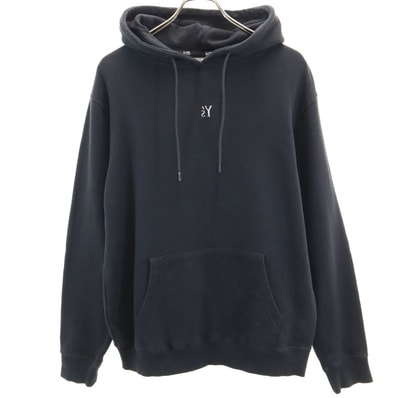 Y's ワイズ × ニューエラ コラボ 長袖 スウェットパーカー L 黒 × NEWERA プルオーバー