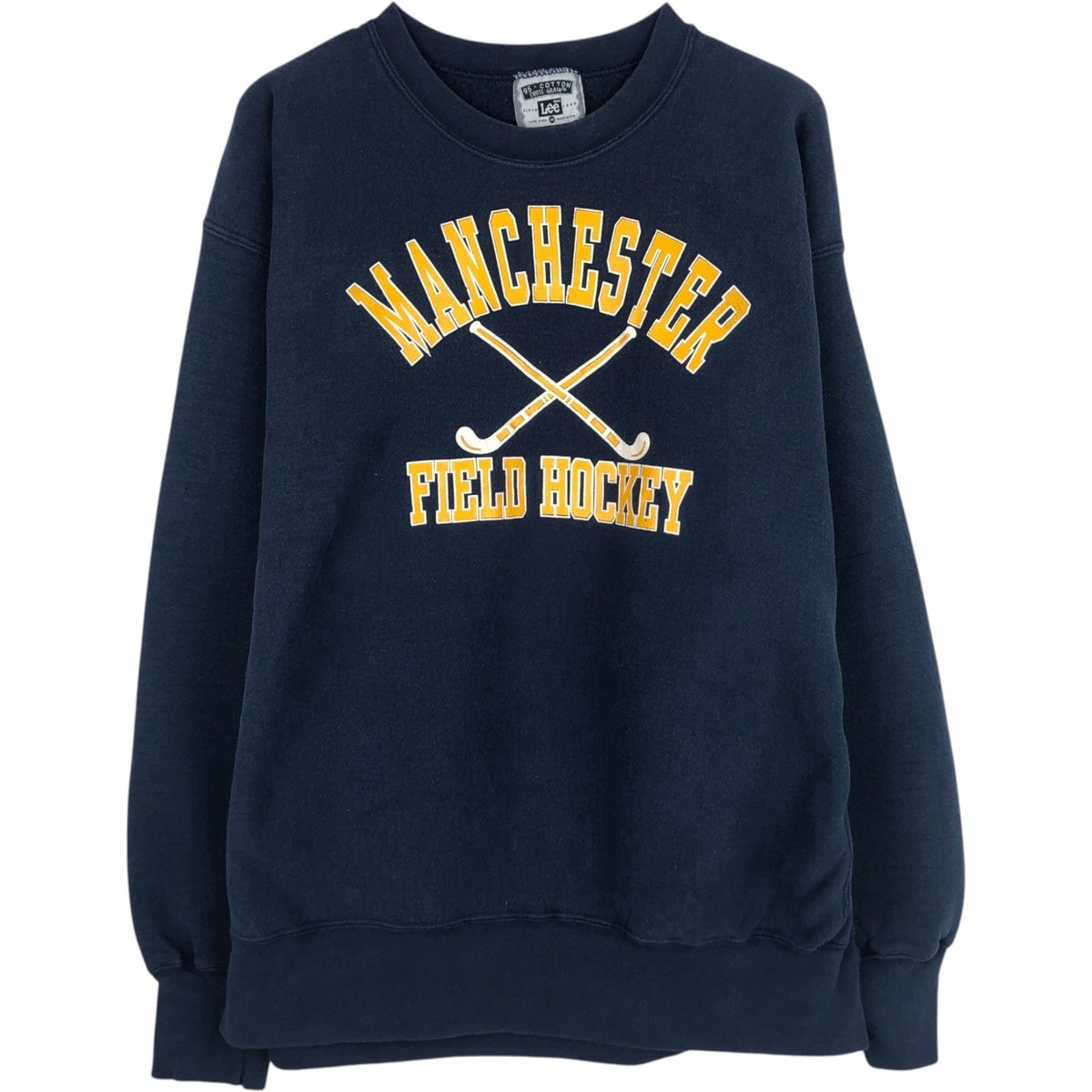 古着 90年代 リー Lee 95 COTTON 3連プリント カレッジスウェットシャツ トレーナー USA製 メンズXXL相当 ヴィンテージ/eaa645199