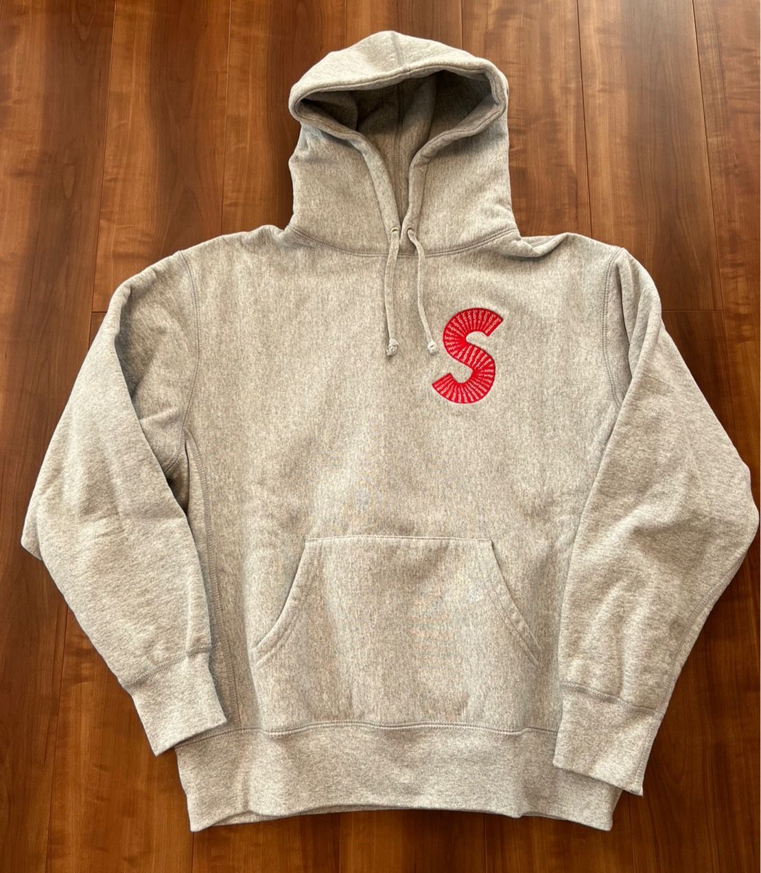 Supreme S Logo Hooded Sweatshirt "Heather Grey" (20FW)