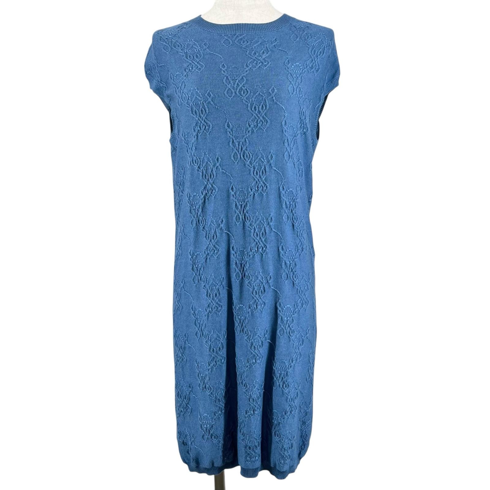 極美品 エルメス ワンピース ブルー レディース 34