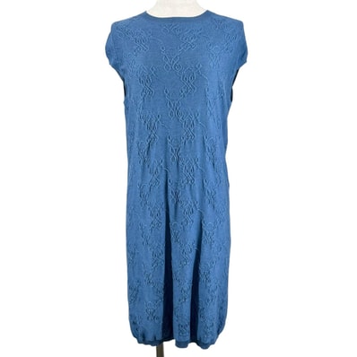 極美品 エルメス ワンピース ブルー レディース 34