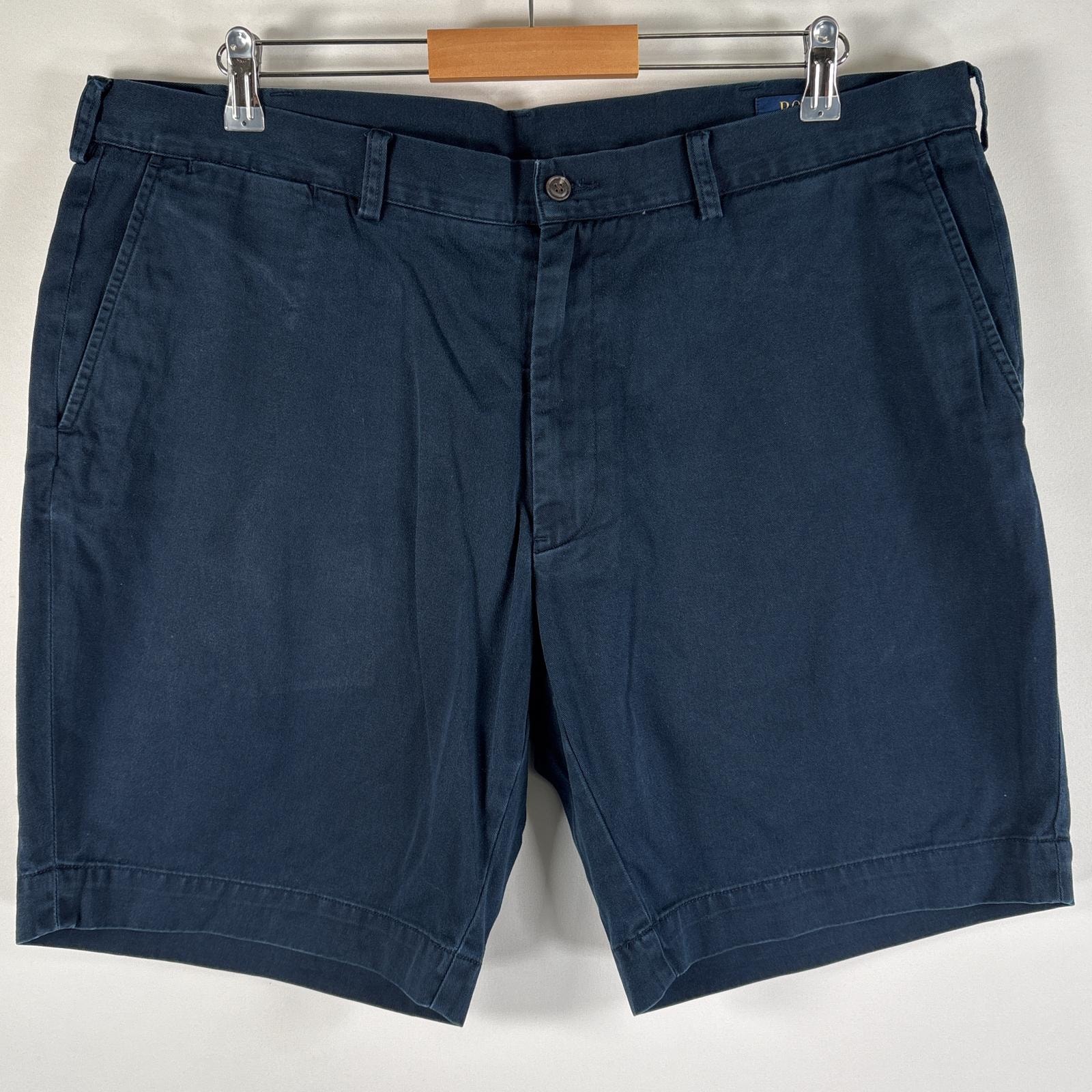 古着 ポロ・ラルフローレン POLO RALPH LAUREN ショートパンツ チノパン ポロチノ 大きいサイズ クラシックフィット w40  ネイビー メンズ