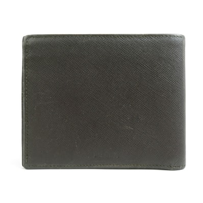 プラダ PRADA 札入れ レザー ブラウン メンズ【中古】 r10321a