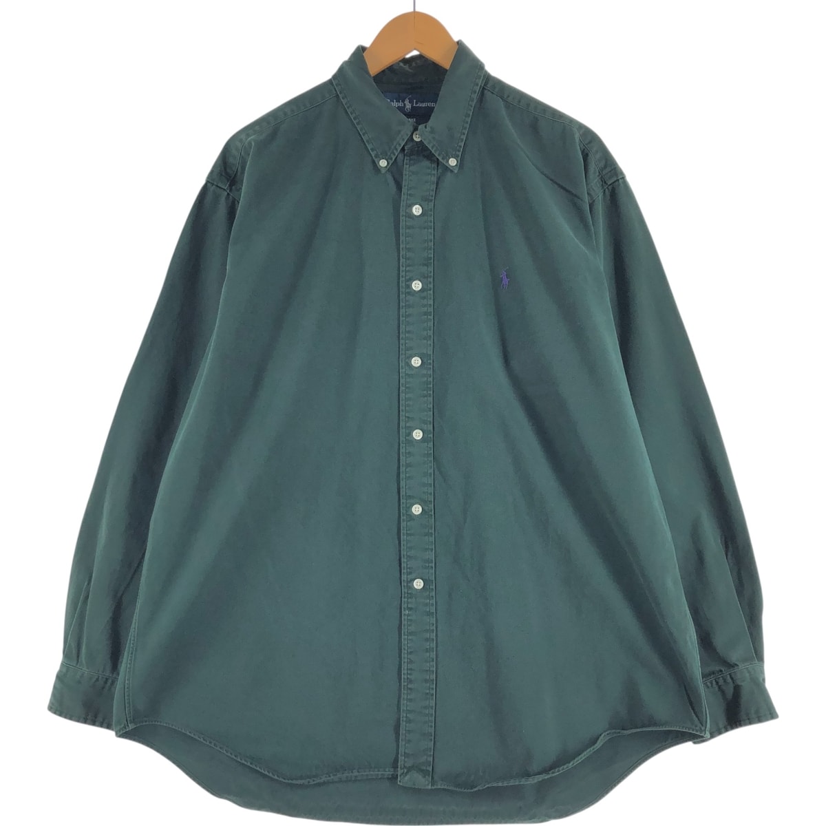 古着 ラルフローレン Ralph Lauren BLAKE 長袖 ボタンダウンシャツ メンズL相当/eaa521409