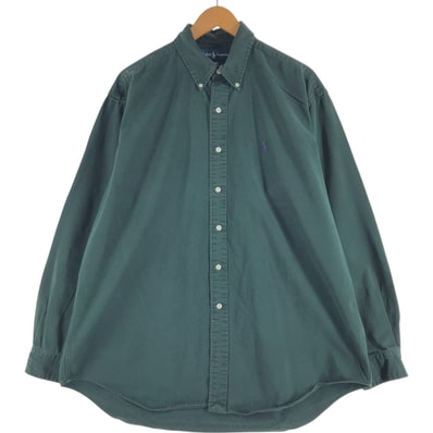 古着 ラルフローレン Ralph Lauren BLAKE 長袖 ボタンダウンシャツ メンズL相当/eaa521409