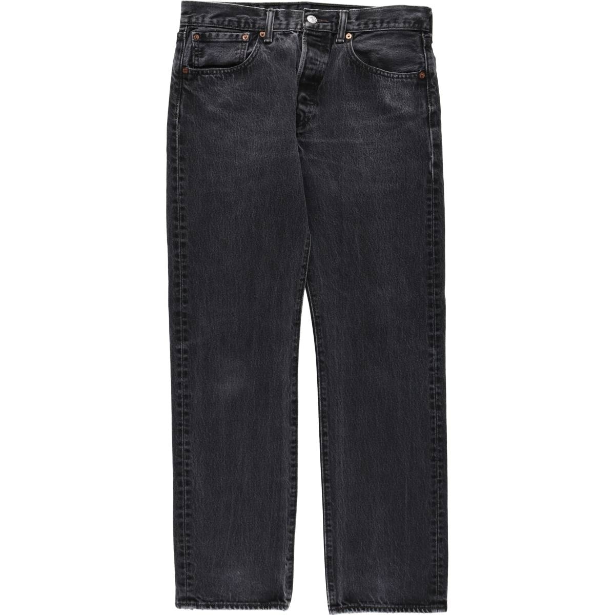 古着 リーバイス Levi's 501 ブラックデニム ストレートデニムパンツ メンズw31相当/eaa663350