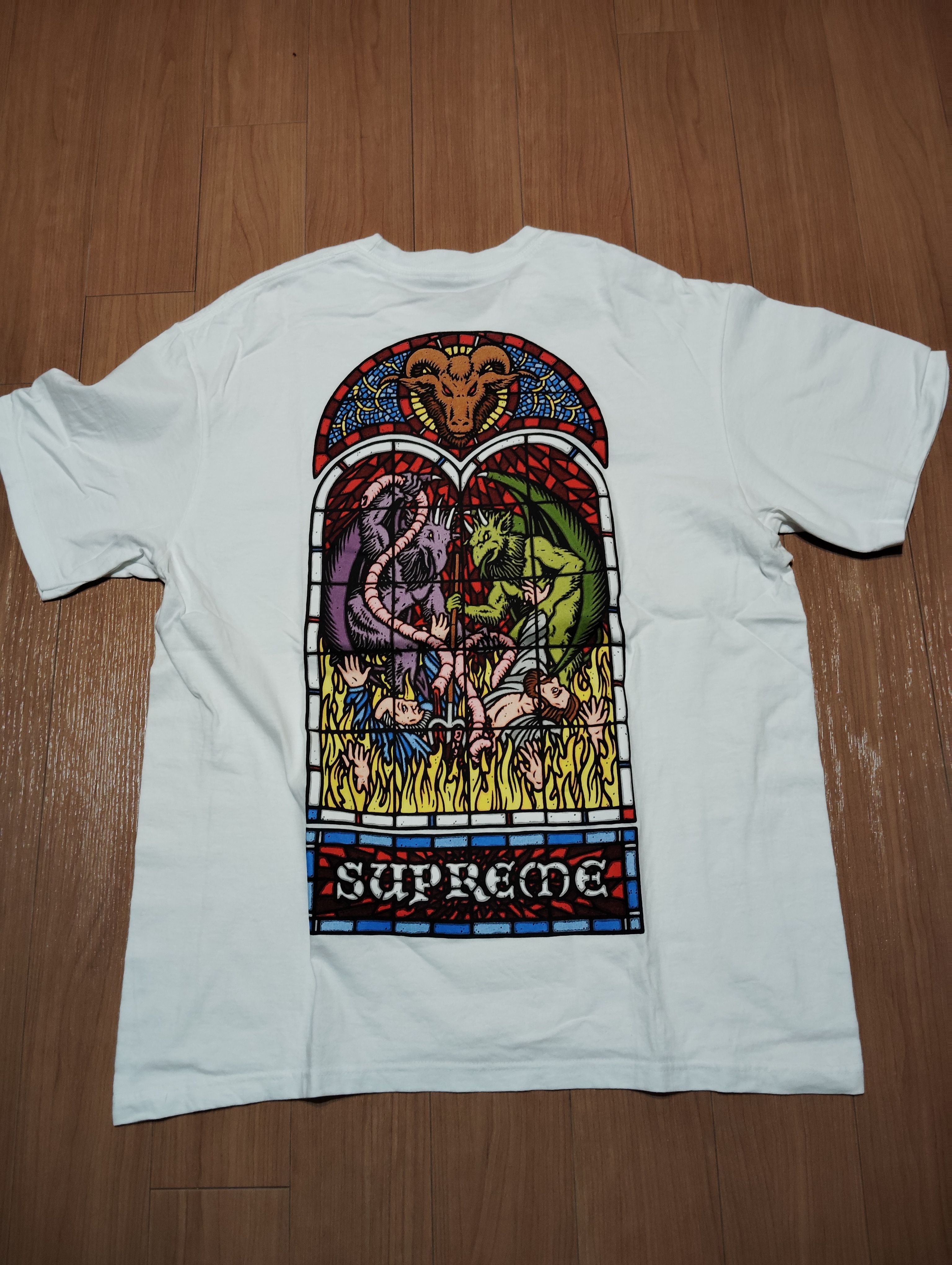 シュプリーム ワーシップ Tシャツ "ホワイト"