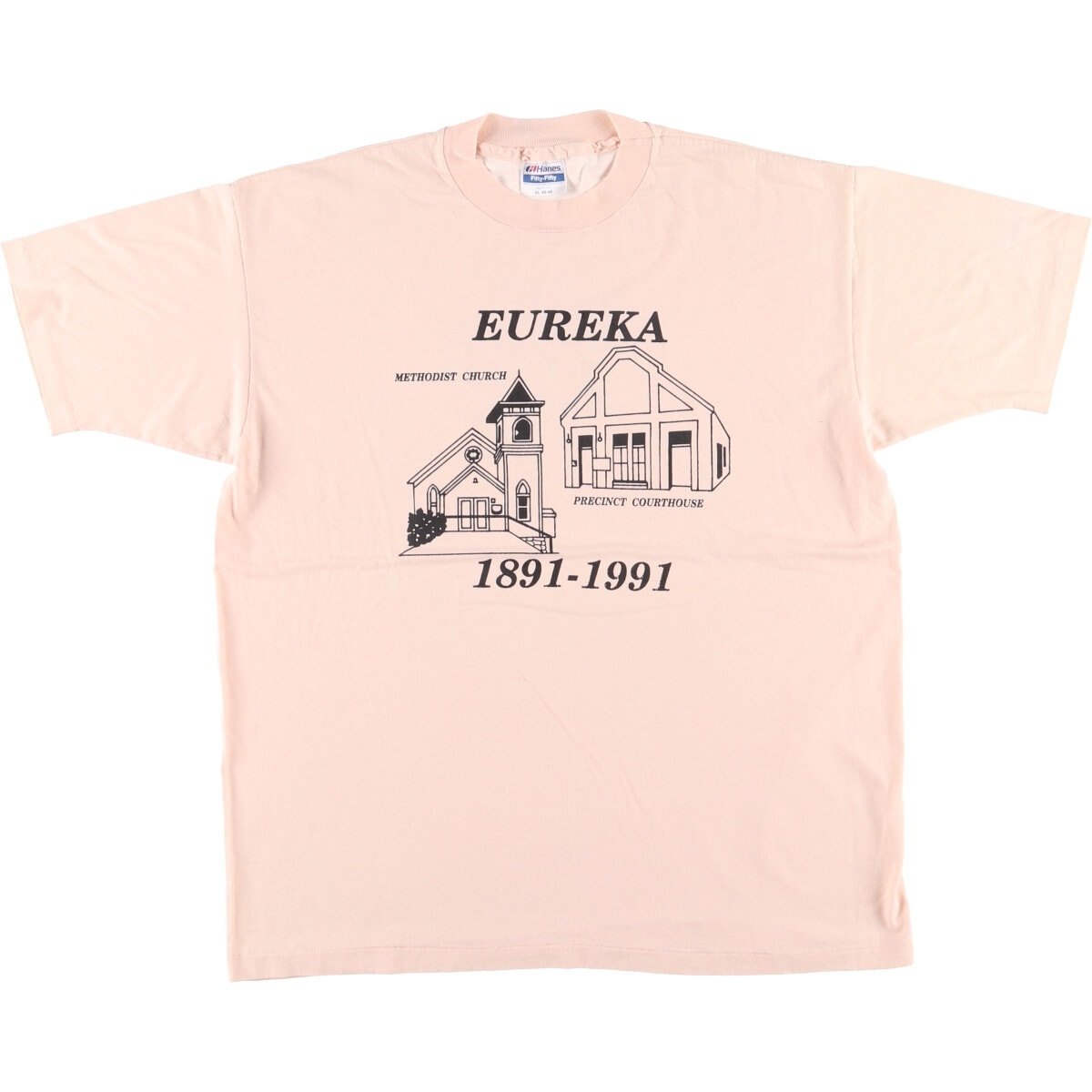 古着 80年代 ヘインズ Hanes プリントTシャツ USA製 メンズXL相当 シングルステッチ ヴィンテージ/eaa586075