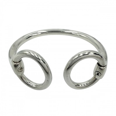 HERMES エルメス バングル ナウシカ ノジカ ブレスレット アクセサリー 小物 シルバー925 ユニセックス 約62.2g【中古品】