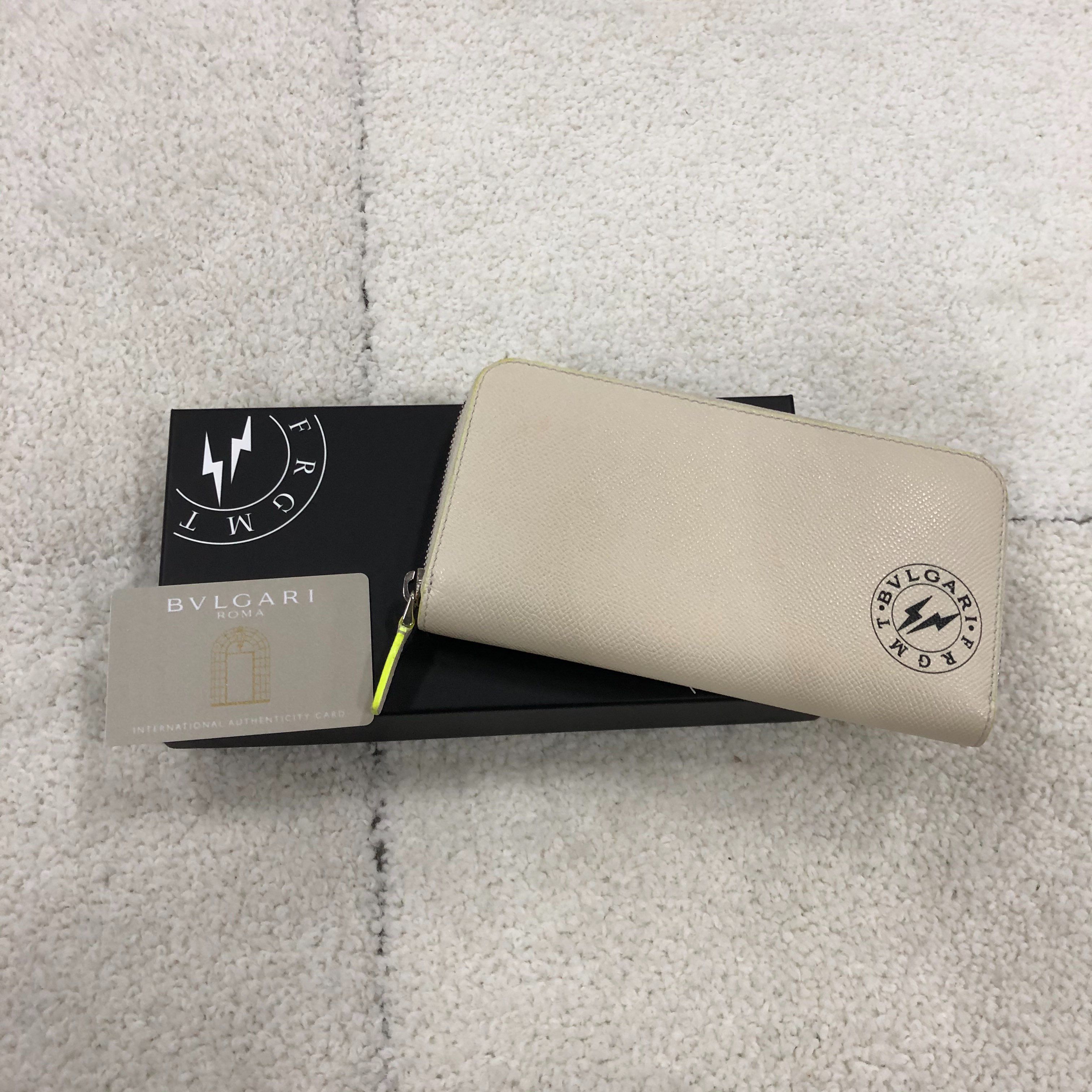 FRAGMENT x BVLGARI Zip Wallet "White"