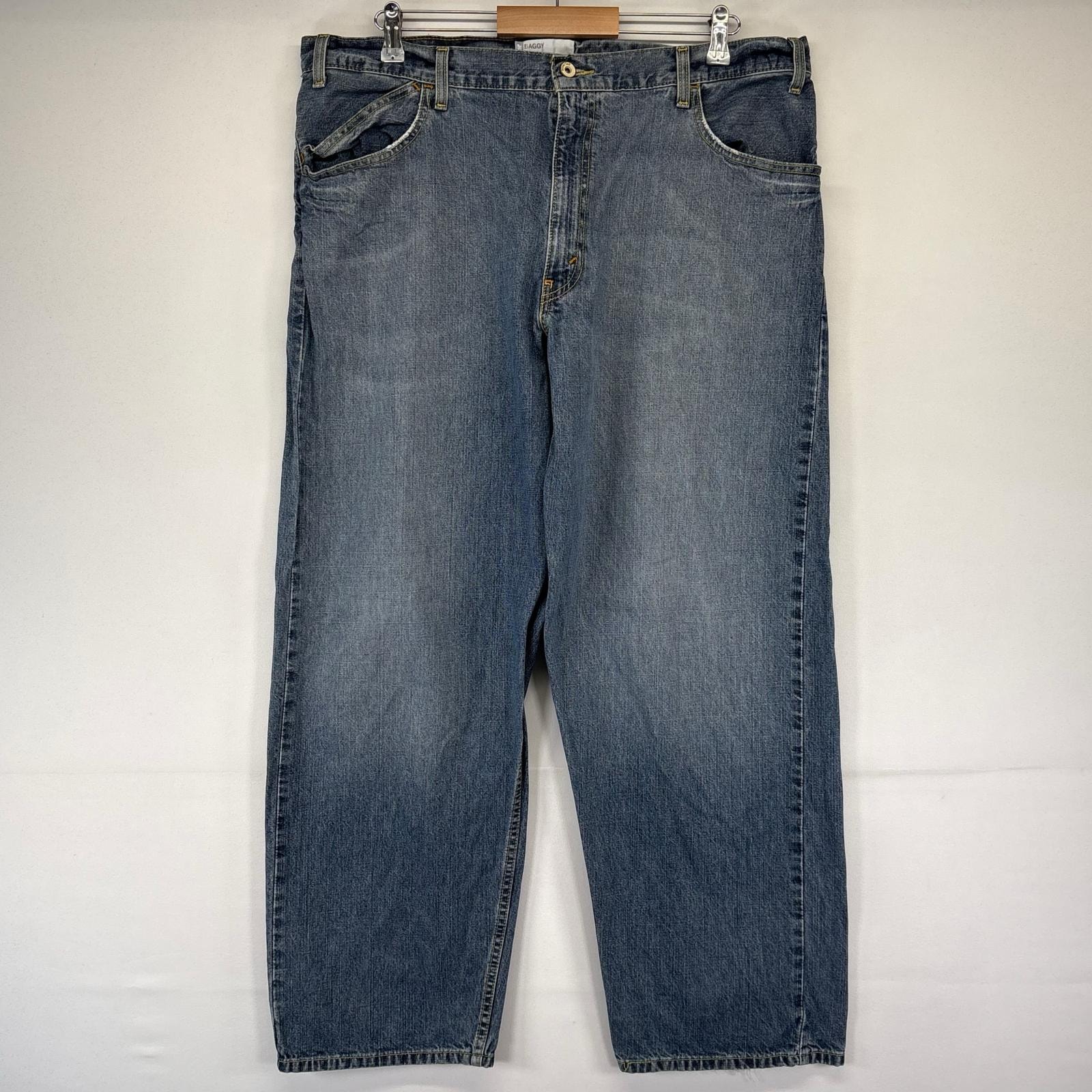 古着 リーバイス Levi's デニム パンツ シルバータブ バギー ジーパン 大きいサイズ W38×L30  ブルー系 メンズ