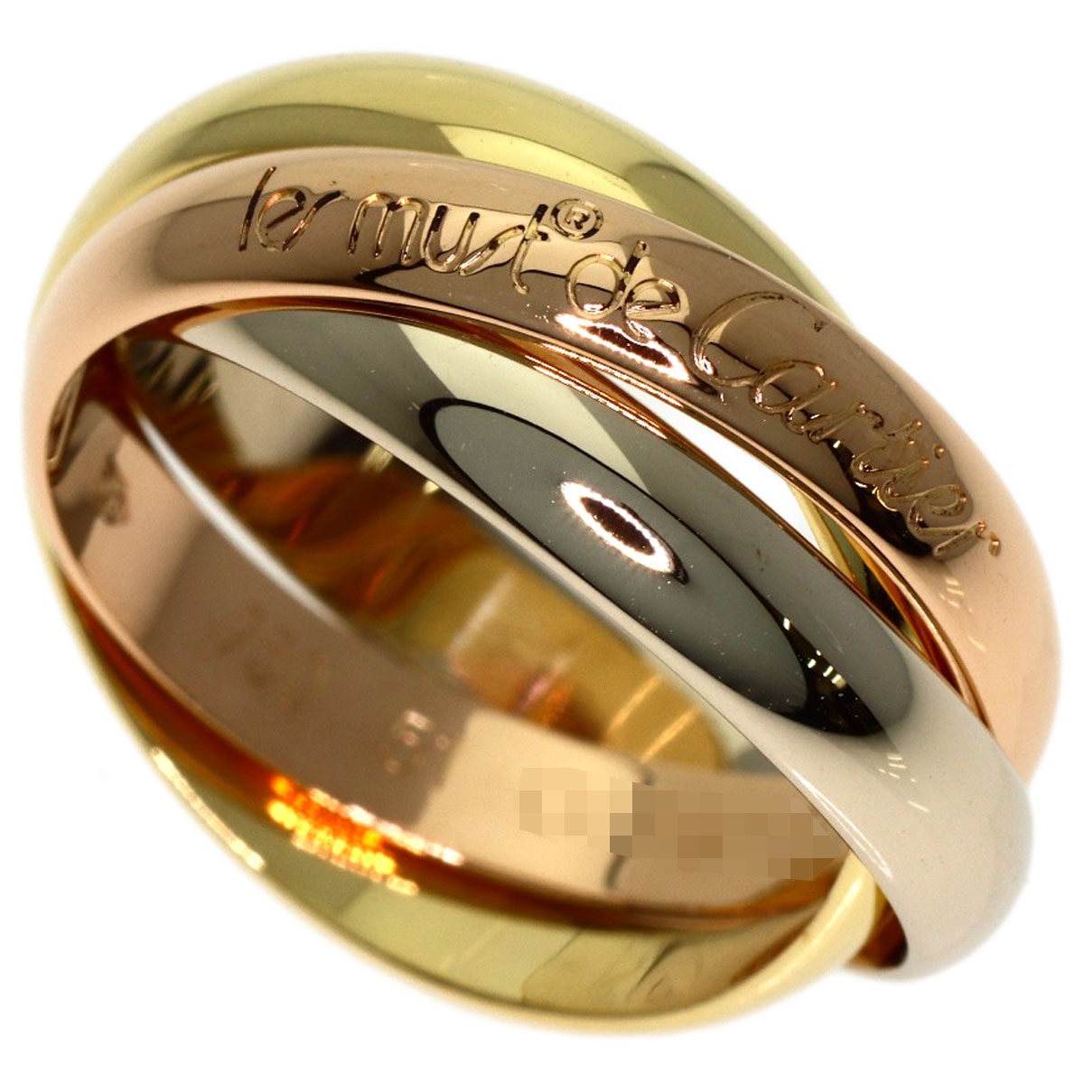 CARTIER カルティエ トリニティ #51 リング・指輪 K18YG K18WG K18PG レディース [中古]