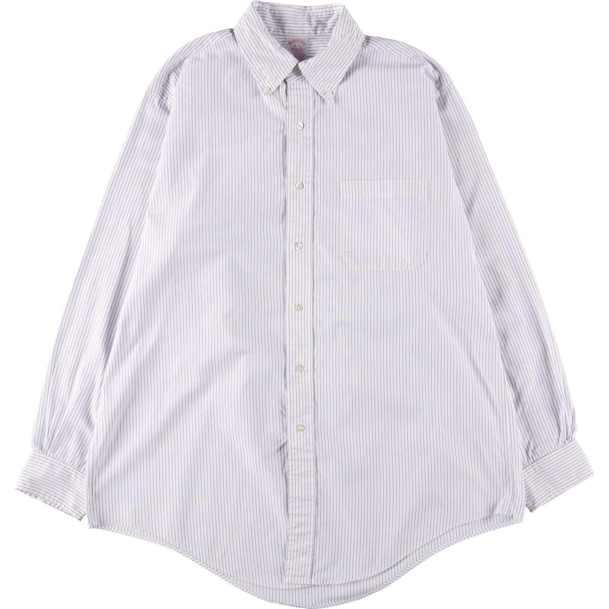 古着 80~90年代 ブルックスブラザーズ Brooks Brothers MAKERS 長袖 ボタンダウンストライプシャツ USA製 メンズL相当 ヴィンテージ/eaa560167