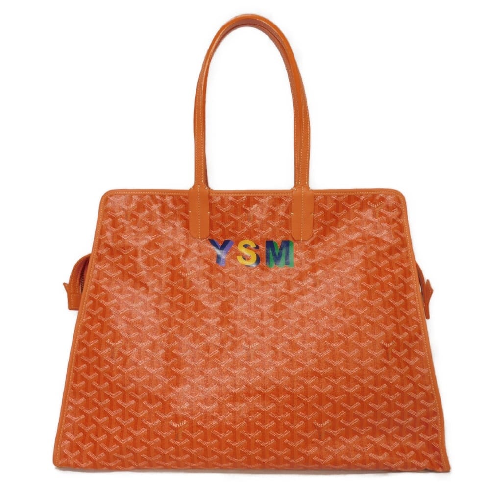 GOYARD ゴヤール アーディ GM バッグ マーカージュ マルチカラー パンチング ラージ ショルダーバッグ ポーチ ヘリンボーン オレンジ トートバッグ
