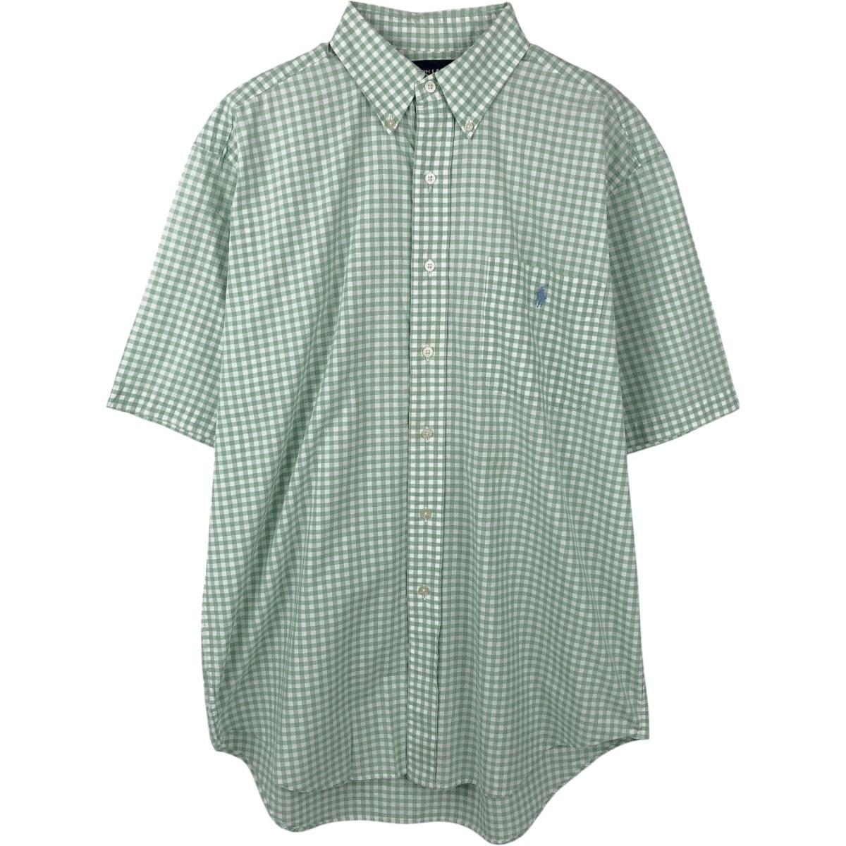 古着 ラルフローレン Ralph Lauren GOLF ポロゴルフ TILDEN 半袖 ボタンダウン チェックシャツ メンズM相当/eaa665040