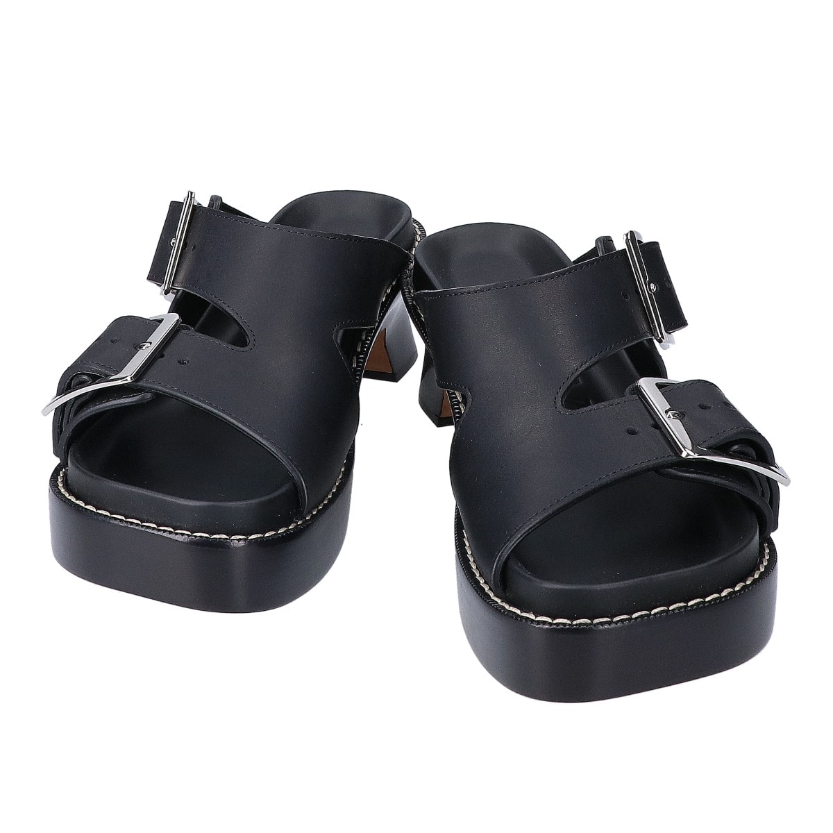 ロエベ 【新品同様】L814465X83 EASE HEEL SLIDE 90 イーズ ヒール スライド サンダル 36