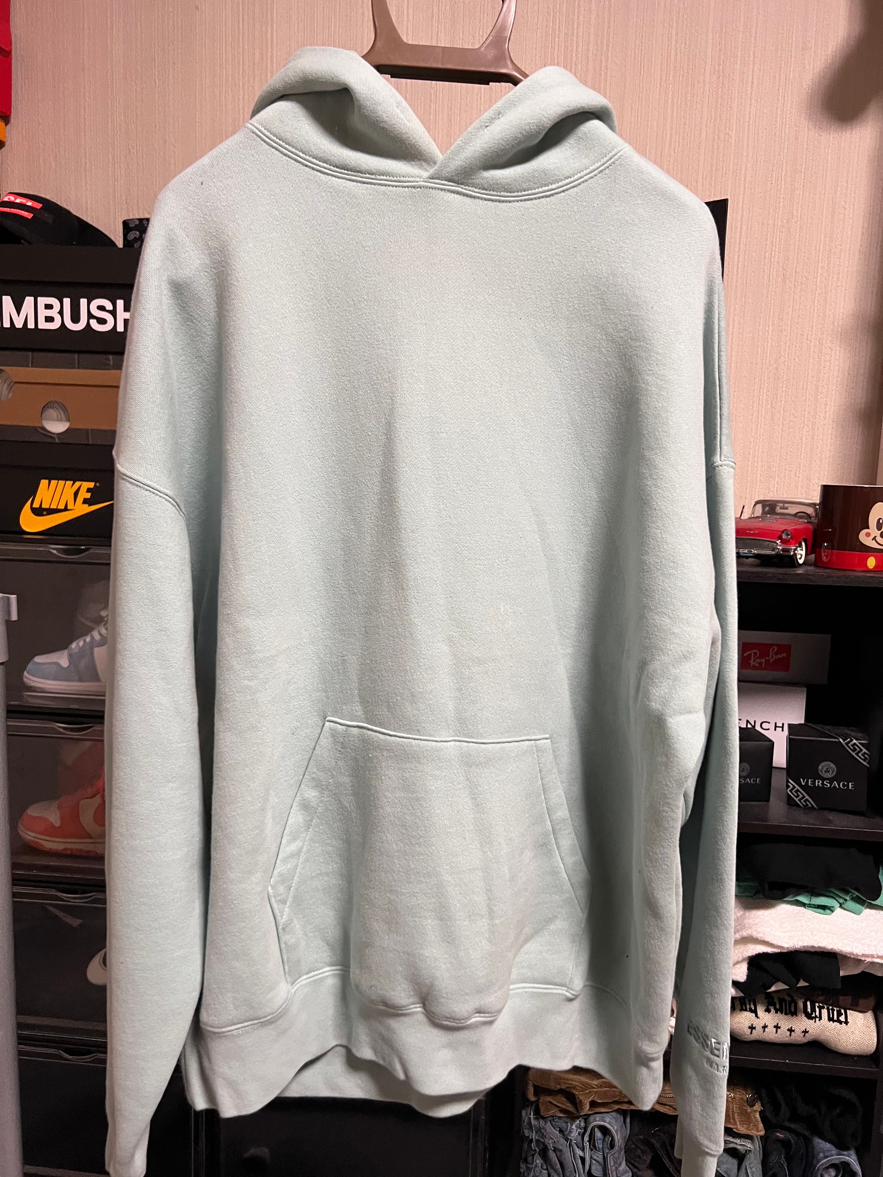 FEAR OF GOD ESSENTIALS 3M Logo Pullover Hoodie "Blue"