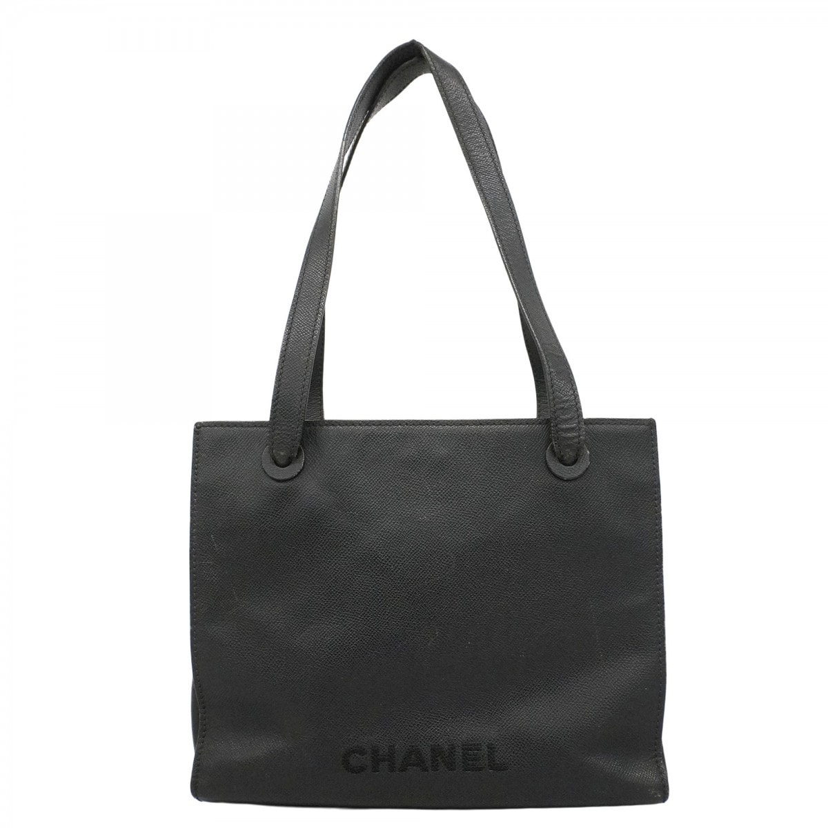 【6dd5032】シャネル ショルダーバッグ キャビアスキン ブラック ゴールド金具【中古】レディース